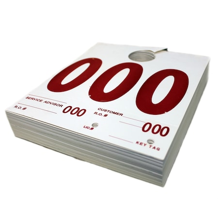 Petoskey Plastics 000-999 Dispatch Numbers, Dual Sided Heavy Cardstock FB-P9933-50